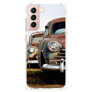 Samsung Galaxy S21 FE Anti-shock Hoesje met foto Vintage Auto