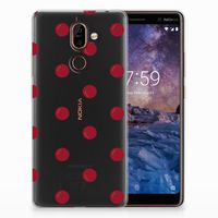 Nokia 7 Plus Siliconen Case Cherries - thumbnail