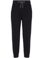 Brunello Cucinelli pantalon de jogging en maille - Noir