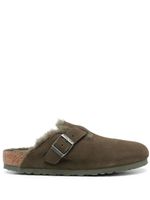 Birkenstock claquettes Boston VL en daim - Vert