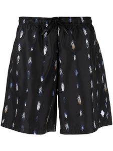 Marcelo Burlon County of Milan short de bain imprimé - Noir