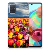 Samsung Galaxy A71 TPU Case Tulpen - thumbnail