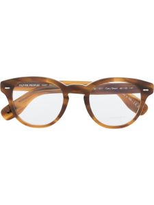 Oliver Peoples lunettes de vue rondes Gregory Peck - Marron