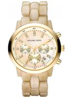 Horlogeband Michael Kors MK5217 Kunststof/Plastic Beige 22mm - thumbnail