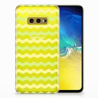 Samsung Galaxy S10e TPU bumper Waves Yellow