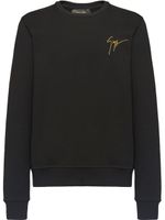 Giuseppe Zanotti sweat à logo brodé - Noir