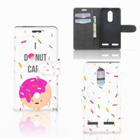 Lenovo K6 Book Cover Donut Roze