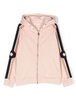 Chloé Kids hoodie en polaire à fermeture zippée - Rose