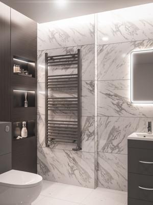 Eastbrook Wingrave radiator 140 x 60cm 780 watt antraciet Eastbrook Wingrave radiator 140 x 60cm 780 watt antraciet