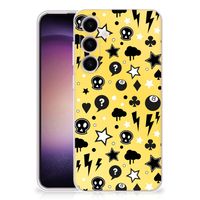 Silicone Back Case Samsung Galaxy S24 Punk Geel - thumbnail