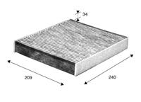 Interieurfilter CLIMFILTER PROTECT VALEO, u.a. für Ford