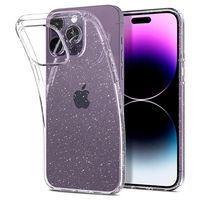 Spigen Liquid Crystal Glitter iPhone 14 Pro Hoesje - Doorzichtig - thumbnail