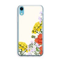 Wilde bloemen: iPhone XR Transparant Hoesje - thumbnail