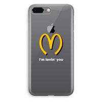 I'm lovin' you: iPhone 8 Plus Transparant Hoesje - thumbnail