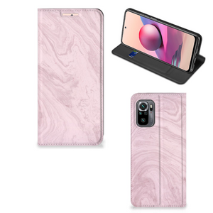 Xiaomi Redmi Note 10 4G | 10S | Poco M5s Standcase Marble Pink - Origineel Cadeau Vriendin