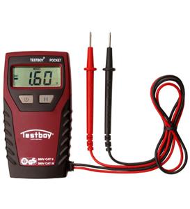 Testboy TB Pocket Multimeter Digitaal CAT III 300 V Weergave (counts): 2000