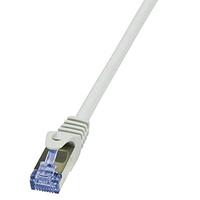 LogiLink CQ3092S CAT6A S/FTP patchkabel PrimeLine AWG26 PIMF LSZH grijs 10m