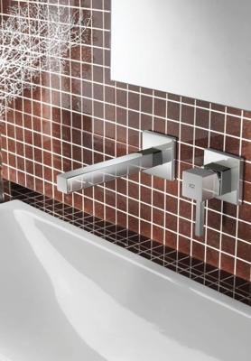 Hot Bath Bloke 005 Inbouw wastafelmengkraan met rechte uitloop,...