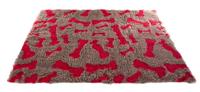 Vetbed print beige/rood 50x75 cm