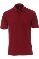 Casa Moda Casual Casual Fit Polo shirt Korte mouw bordeaux