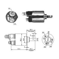 Magneetschakelaar, startmotor MEAT & DORIA, Diameter (mm)50,7mm, u.a. für Honda