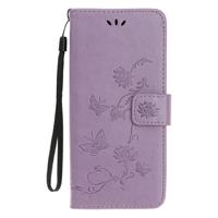 Shop4 - Xiaomi Mi Note 10 Hoesje - Wallet Case Vlinder Patroon Paars