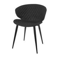 Riverdale Eetkamerstoel Elin zwart 78cm