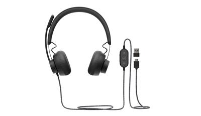 Zone Wired UC - USB Headset - op oor - met bekabeling - actieve geluidsdemping - USB-C & USB-A - grafiet
