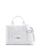 Marc Jacobs sac cabas The Small Crystal Canvas Tote - Blanc