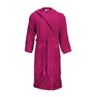 The One Towelling Standaard Badjas met Capuchon Kleur: Magenta , S/M
