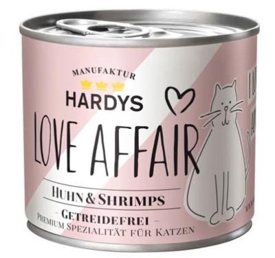 Love Affair, kip en garnalen, nat kattenvoer, 200 g (product uit Duitsland)