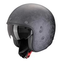 SCORPION Belfast Evo Carbon Onyx Mat, Jethelm of scooter helm, Zwart