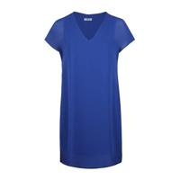 Paprika semi-transparante jurk blauw