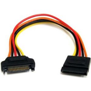 StarTech.com 20cm 15-pins SATA Verlengkabel Voeding