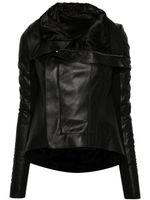 Rick Owens veste de moto Naska en cuir - Noir - thumbnail