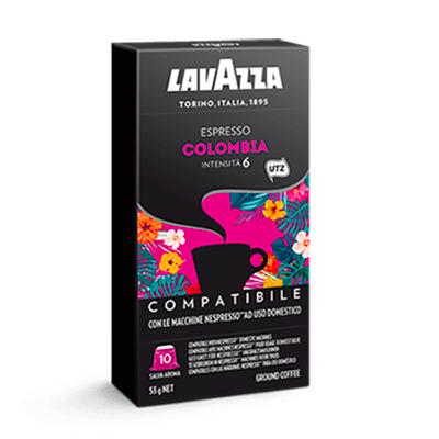 Lavazza Espresso Colombia capsules voor nespresso (10st ) Lavazza Espresso Colombia capsules voor nespresso (10st )