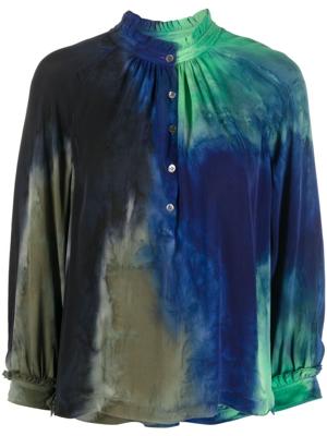 Raquel Allegra Zijden blouse - Blauw