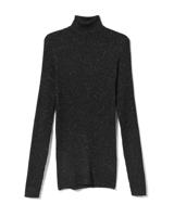 HEMA Dames Coltrui Nova Met Ribbels En Glitters Zwart (zwart)