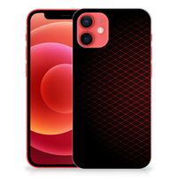 iPhone 12 Mini TPU bumper Geruit Rood