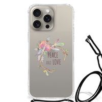 iPhone 15 Pro Max Stevig Bumper Hoesje Boho Text