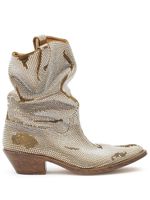 Maison Margiela bottes d'inspiration western Tabi 55 mm en cuir - Tons neutres - thumbnail