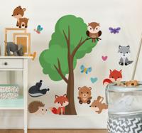 Wilde dieren stickers kinderkamer - thumbnail