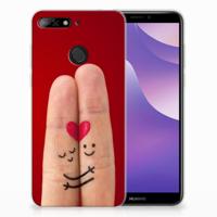 Huawei Y6 (2018) Silicone Back Cover Liefde - Origineel Romantisch Cadeau