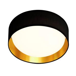 Searchlight Landelijke plafonnière Gianna Ø 37cm zwart met goud 9371-37BGO