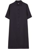 Jil Sander robe-chemise mi-longue à manches courtes - Bleu