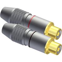 Procab VC210 RCA female wit & rood (set van 2)