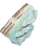 Caribbean Blue Calciet Schijf Half-Edelsteen uit Afghanistan - thumbnail