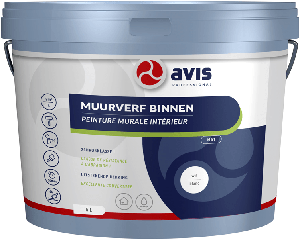 avis muurverf binnen mat wit 2.5 ltr