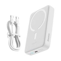 Baseus Magnetic Mini Wireless Power Bank 10000mAh - USB-C 30W, MagSafe compatibel - Wit - thumbnail