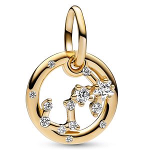 Pandora 762710C01 Hangbedel Schorpioen Zodiac zilver-zirconia goudkleurig-wit